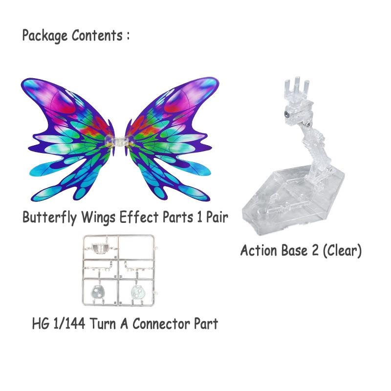 HG 1/144 Turn A Gundam Butterfly Wings Effect Parts + Action base 2