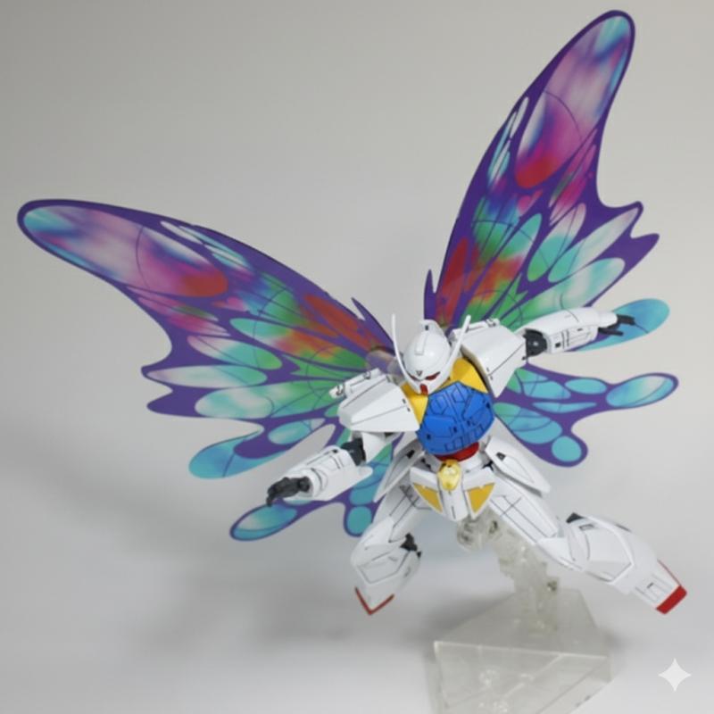 HG 1/144 Turn A Gundam Butterfly Wings Effect Parts + Action base 2