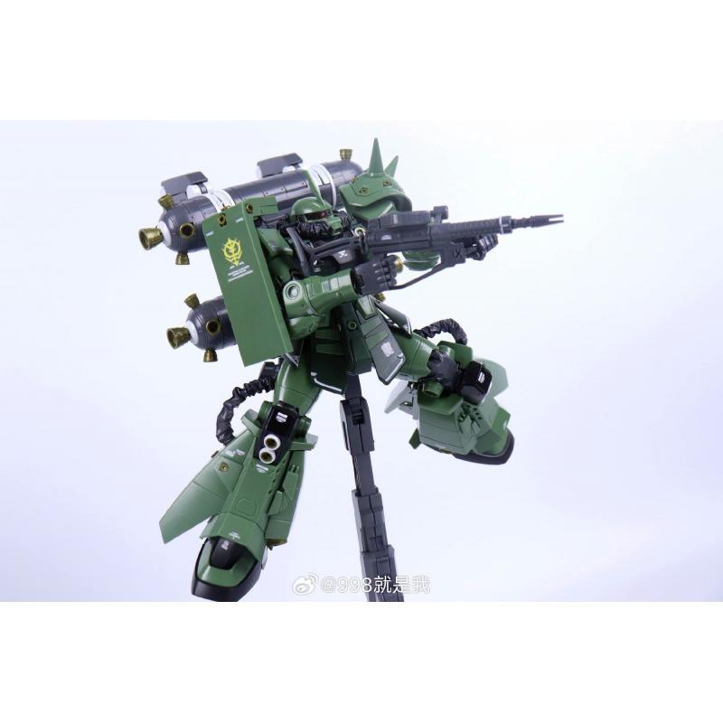 Ryan Model ZG003 MG 1/100 Thunder Cosmos Production Zaku II with Cannon Sniper Rifle with LED Light Set