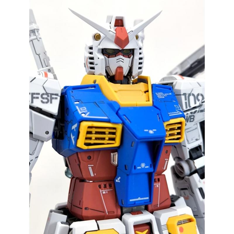Siap Pasang Assembled PG 1/60 UNLEASHED RX-78-2 Gundam with Panel Line Water Decal and Top Coating