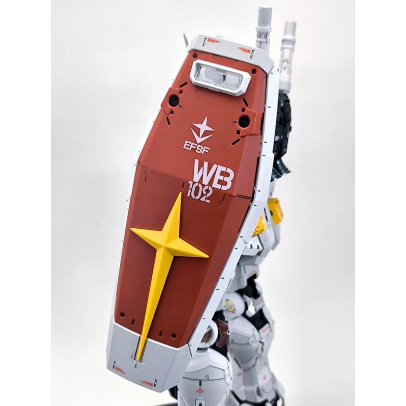 Siap Pasang Assembled PG 1/60 UNLEASHED RX-78-2 Gundam with Panel Line Water Decal and Top Coating