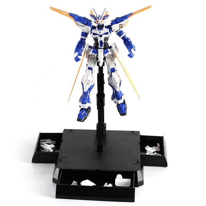 Universal Display Action Base / Stand for HG MG 1/144 1/100 Scale Model Kit with Drawer (Black)