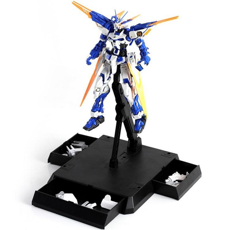 Universal Display Action Base / Stand for HG MG 1/144 1/100 Scale Model Kit with Drawer (Black)