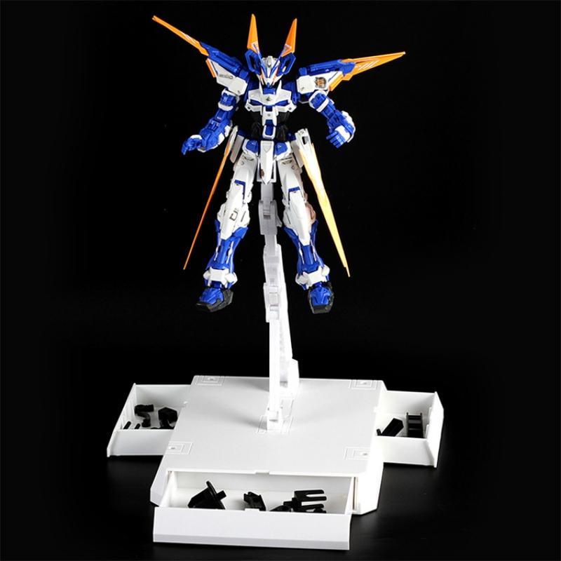 Universal Display Action Base / Stand for HG MG 1/144 1/100 Scale Model Kit with Drawer (White)