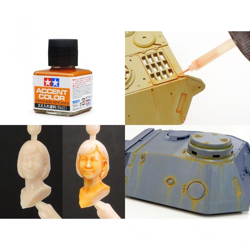 Tamiya Panel Line Accent Color - Orange Brown (40ml)