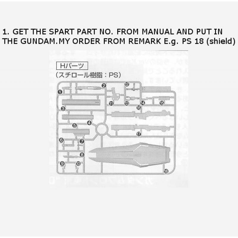 MG Rx-93 Nu Gundam ver KA spare part (RM25 - RM40) ** depends on size