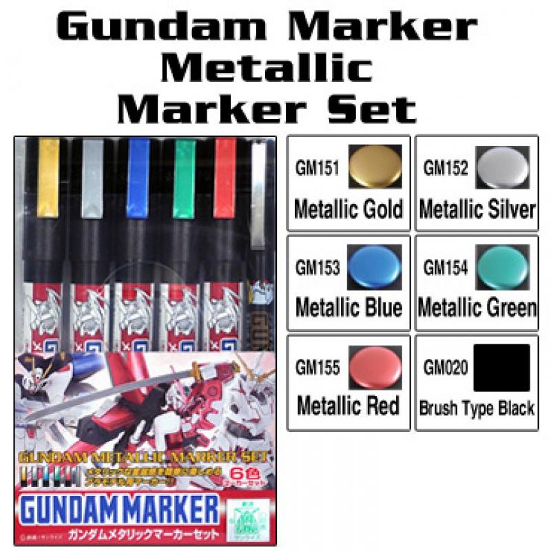 GMS121 Gundam Marker Gundam Metallic Marker Set