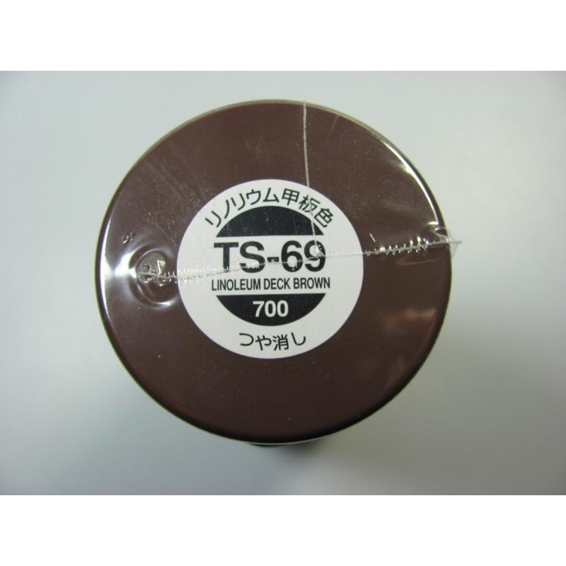 Tamiya Linoleum Deck Brown Paint Spray TS-69
