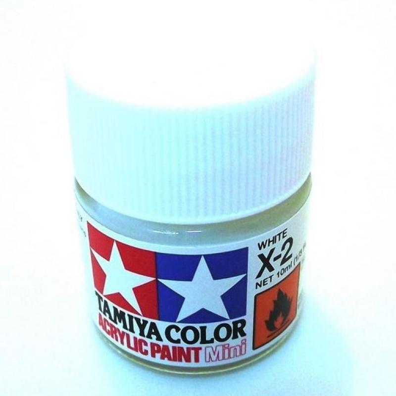 Tamiya Color Acrylic Paint Mini X-02 (White) (10ml)