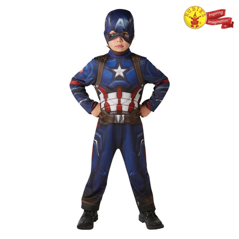 Rubies Kid Costume: Captain America Classic Costume - S