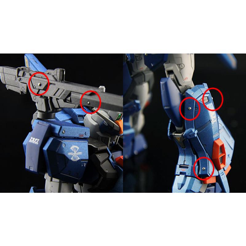 [Metal Part]  50pcs - Armor Detail-up 1mm Metal Silver Bead Ball Parts For MG HG Gundam Model