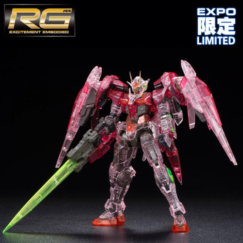 [EXPO] RG 1/144 Gundam 00 Raiser Trans-Am Mode (Clear Edition)