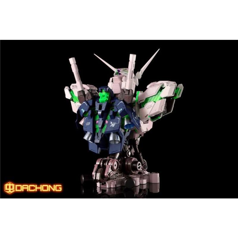 [Gundam Head] Yihui 1/35 RX-0 Gundam Unicorn Head Bust (Green Psycho Frame)