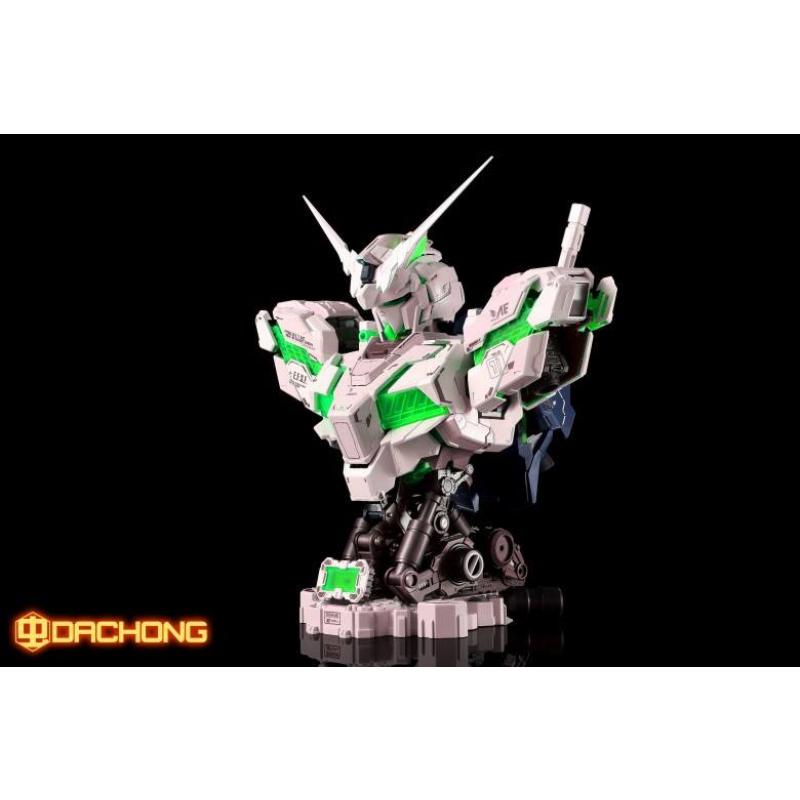 [Gundam Head] Yihui 1/35 RX-0 Gundam Unicorn Head Bust (Green Psycho Frame)