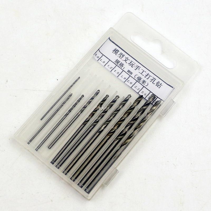 Manual Hand Drill tool with 10 Drill Heads (0.8 - 3.0mm)