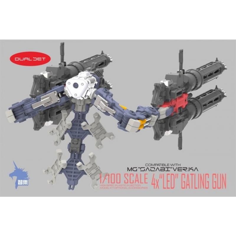 [CHILOK] Gatling Gun (4pcs set with LED) for MG 1/100 Sazabi ver. Ka