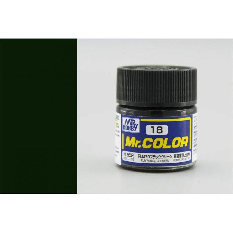 Mr. Hobby-Mr. Color-C018 RLM70 Black Green Semi-Gloss (10ml)