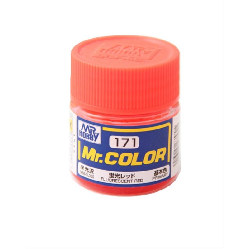 Mr. Hobby-Mr. Color-C171 Fluorescent Red Flat (10ml)
