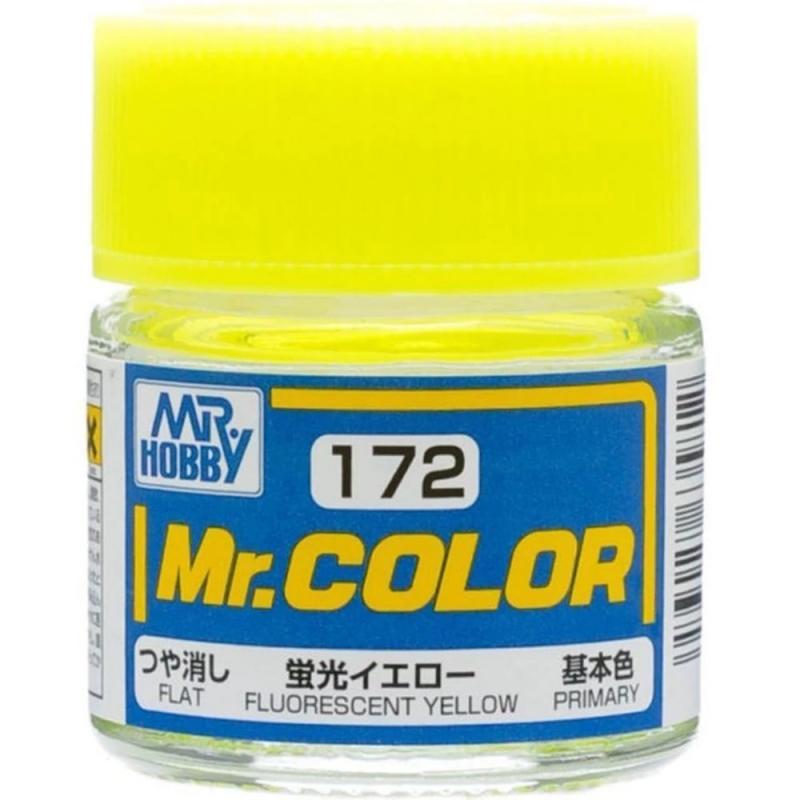 Mr. Hobby-Mr. Color-C172 Fluorescent Yellow Flat (10ml)