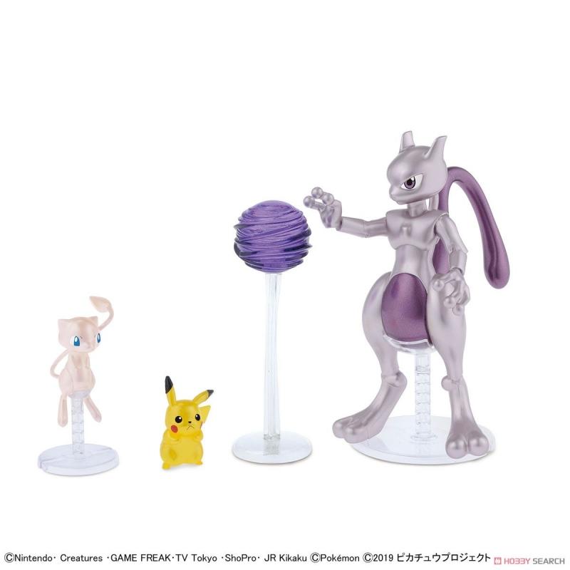 [Pokemon] Plastic Model Collection Mewtwo & Mew & Pikacyu Set