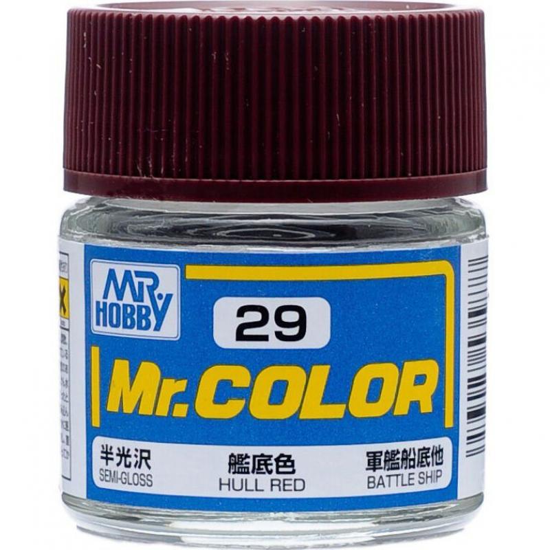 Mr. Hobby-Mr. Color-C029 Hull Red Semi-Gloss (10ml)