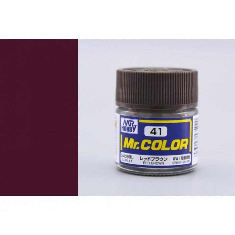Mr. Hobby-Mr. Color-C041 Red Brown 3/4 Flat (10ml)