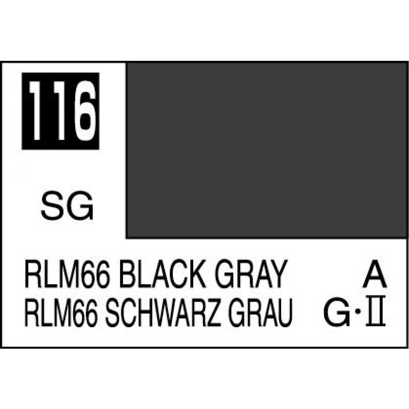 Mr. Hobby-Mr. Color-C116 RLM66 Black Gray Semi-Gloss (10ml)