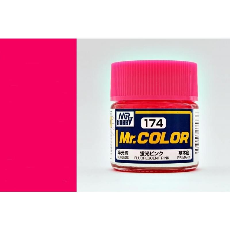 Mr. Hobby-Mr. Color-C174 Fluorescent Pink Flat (10ml)