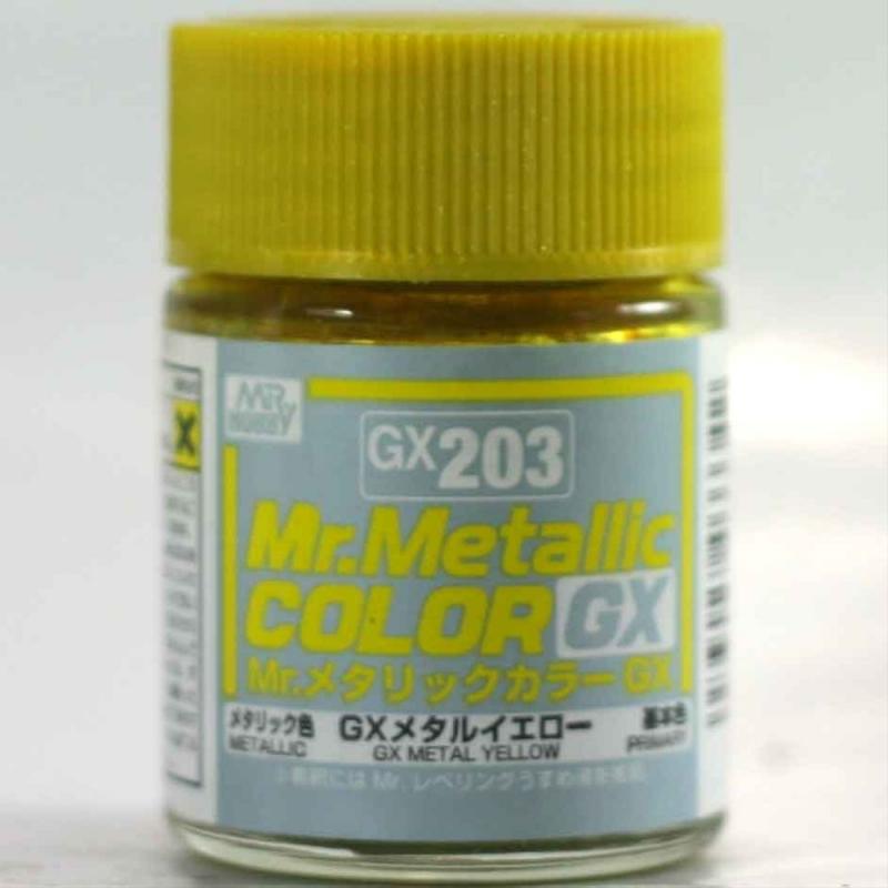 Mr. Hobby-Mr. Color-GX203 Metal Yellow (18ml)
