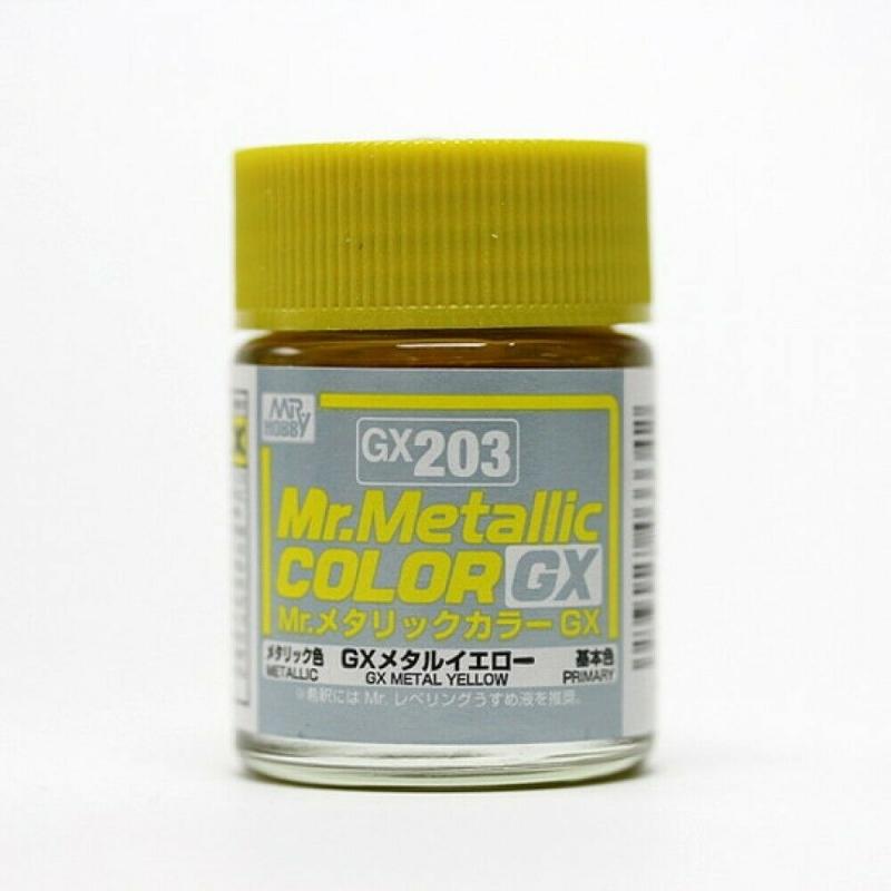 Mr. Hobby-Mr. Color-GX203 Metal Yellow (18ml)