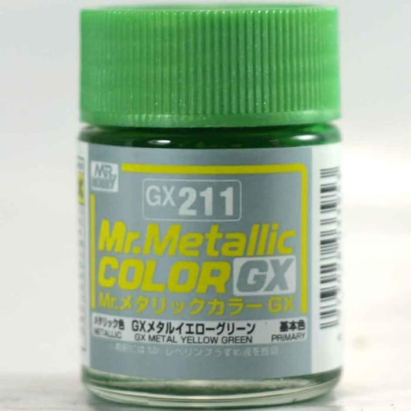 Mr. Hobby-Mr. Color-GX211 Metal Yellow Green (18ml)