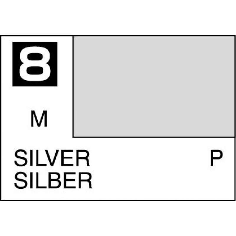 Mr. Hobby-Mr. Color-C008 Silver Metallic (10ml)