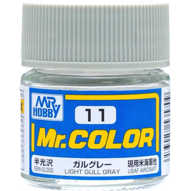 Mr. Hobby-Mr. Color-C011 Light Gull Gray Semi-Gloss (10ml)