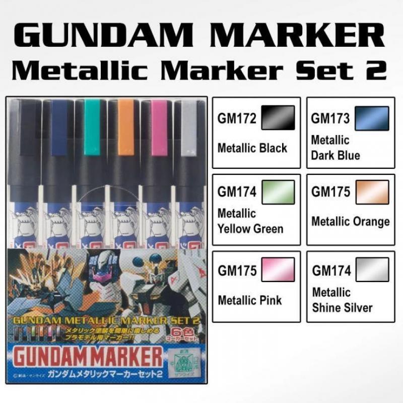 GMS125 Gundam Metallic Marker Set 2