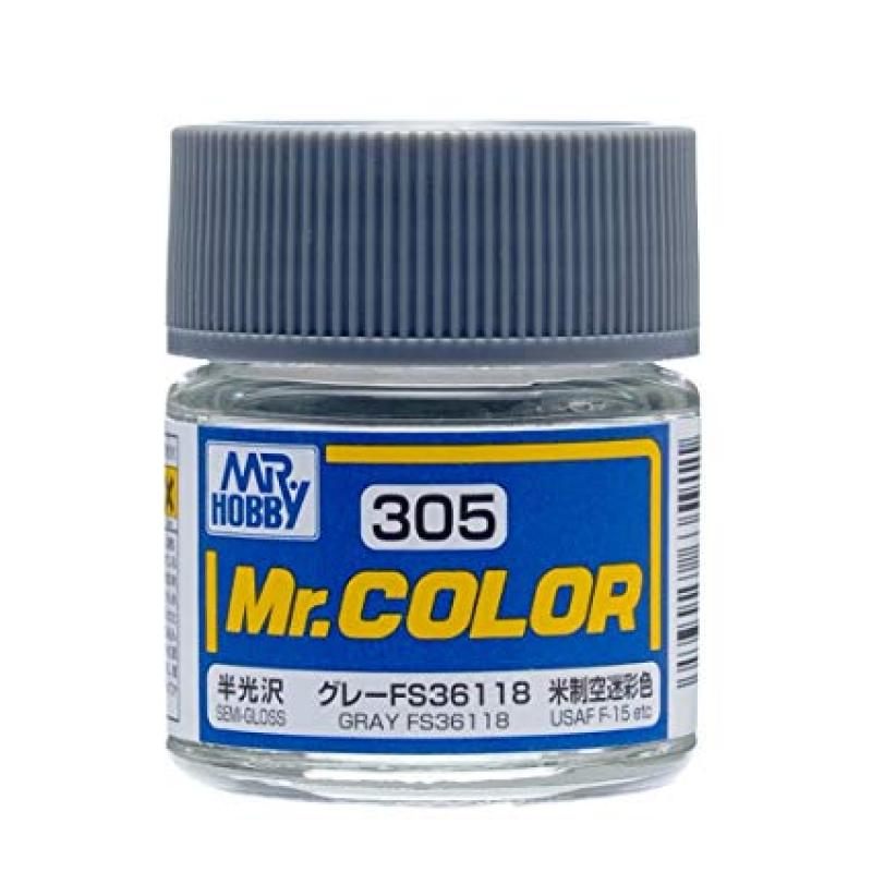 Mr. Hobby-Mr. Color-C305 Gray FS36118 Semi-Gloss (10ml)