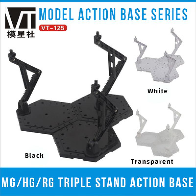 [Third Party] Triple Stand Action Base MG/RG/HG (Transparent)