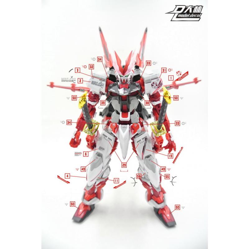 [Da Lin] Water Decal for MG 1/100 Astray Red Frame with Backpack (Bronzing Color Coating)