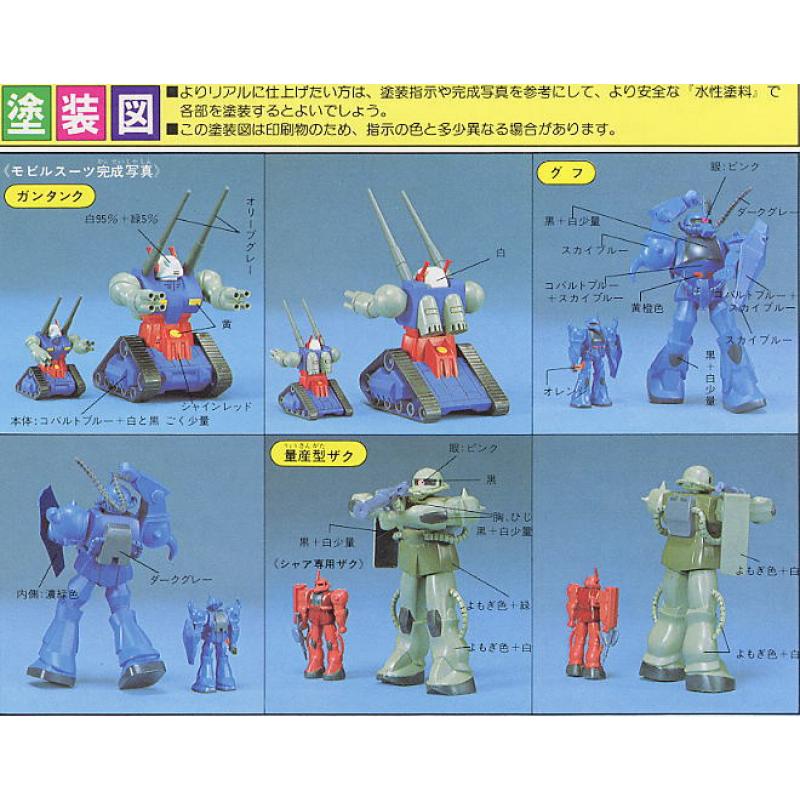 1/250 Scale Three Mobile Suits Diorama Set (Ramba Ral Suicide Attack)