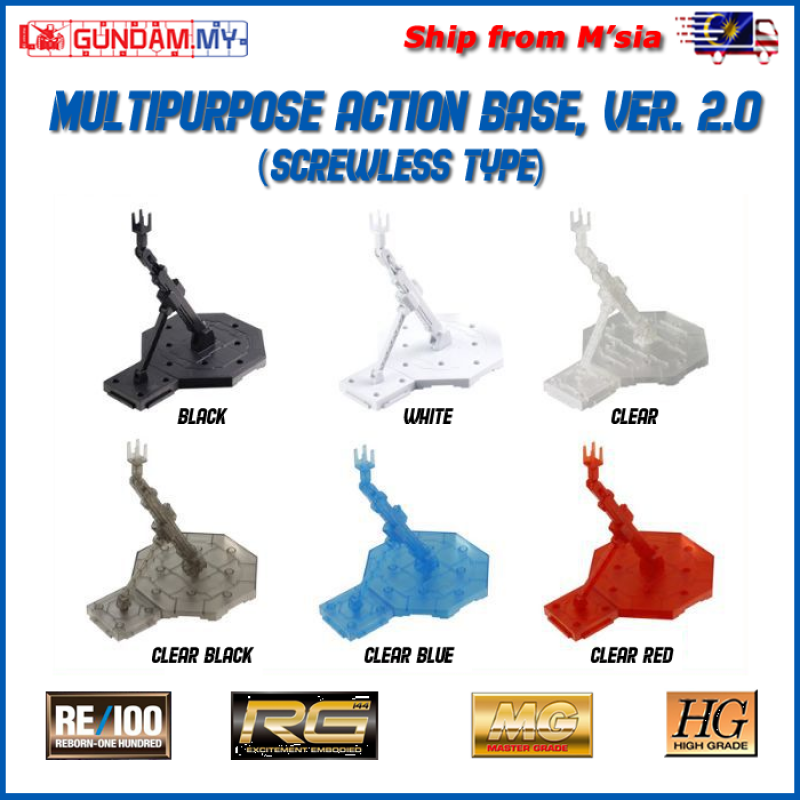 Multipurpose Screwless Type Action Base 1 Ver. 2.0 - Gray