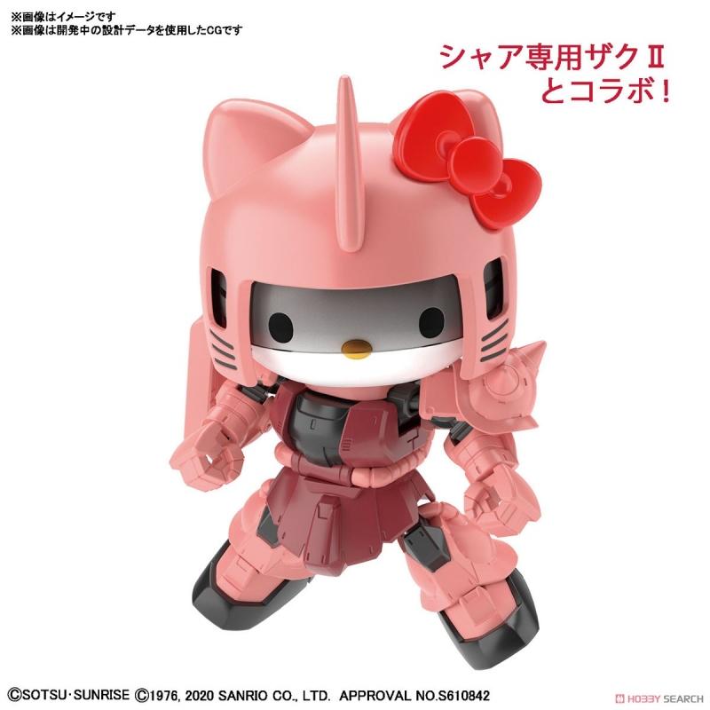 SD Ex-Standard Gundam Cross Silhouette Hello Kitty / Zaku II Principality of ZEON Char Aznable Mobile Suits