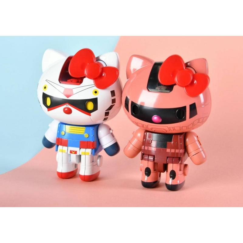 Tamashii Chogokin Gundam and Char\'s Zaku II Hello Kitty
