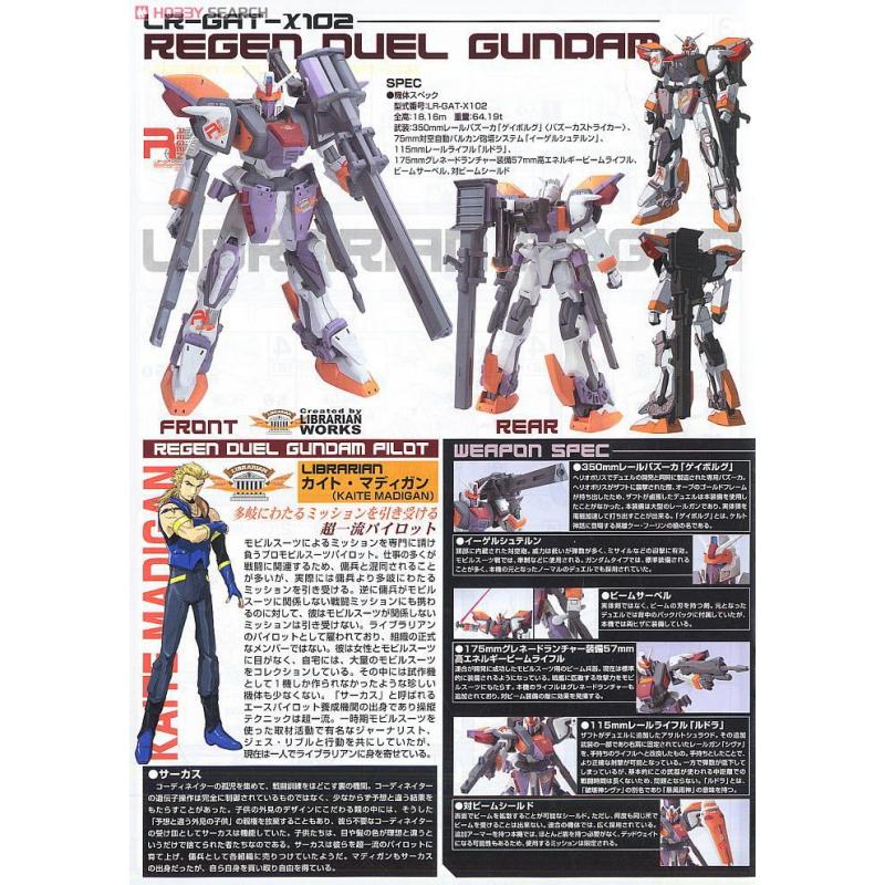 [019] NG 1/100 Regen Duel Gundam