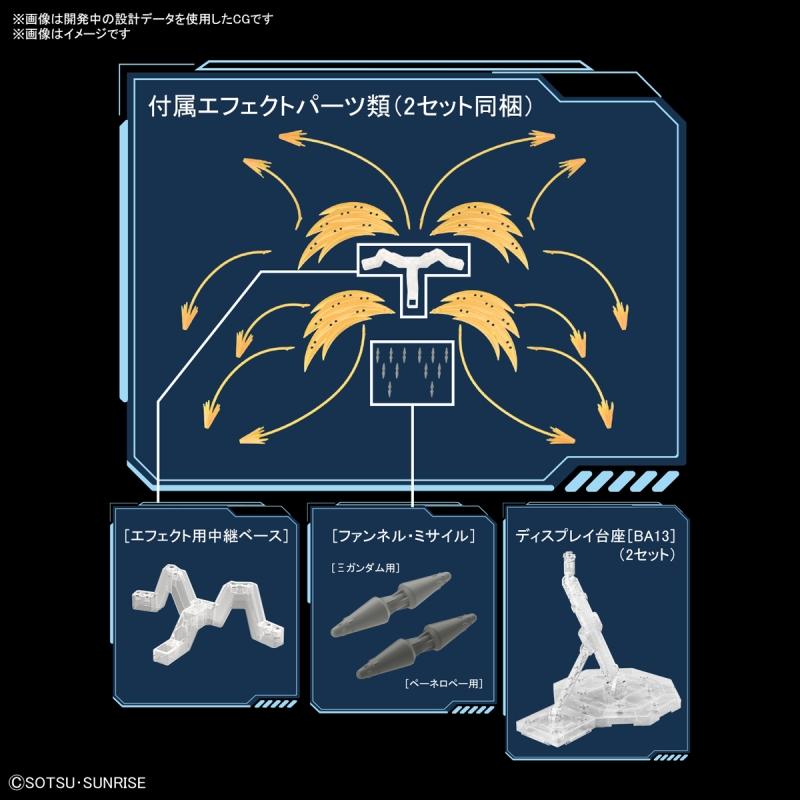 HGUC 1/144 XI Gundam VS Penelope Funnel Missile Effect Set