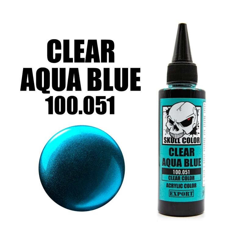 051 Skull Color CLEAR Aqua Blue 60 ml