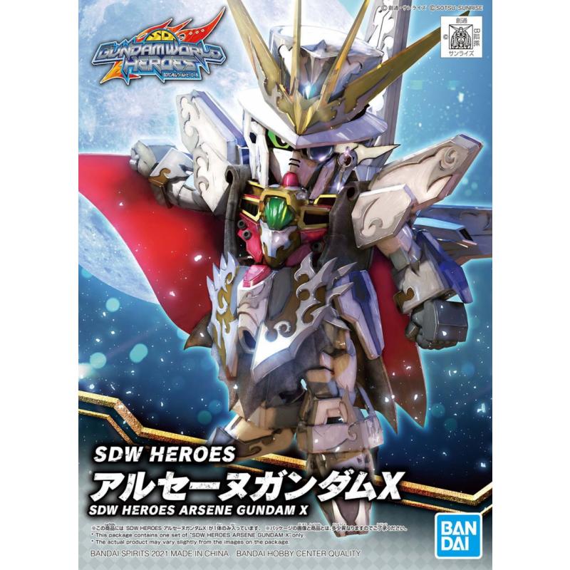 Bandai SDW Heroes 3 in 1 [10] Arsene Gundam X [11] Nobunaga Gundam Epyon Dark Mask Ver. [12] Sargent Verde Buster Gundam DX S