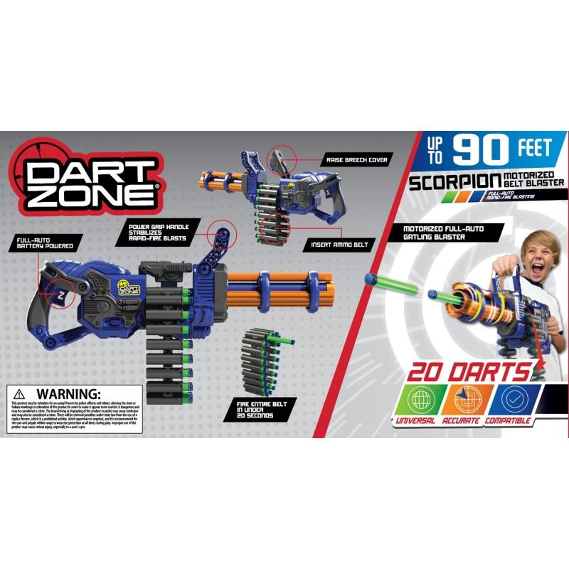 Dart Zone - Scorpion Rotating Barrel Gatling Blaster