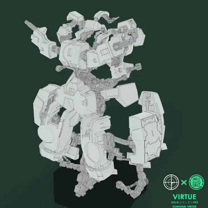 [DIAN CHANG] MG 1/100 Virtue Gundam Armors Display Bracket Stand