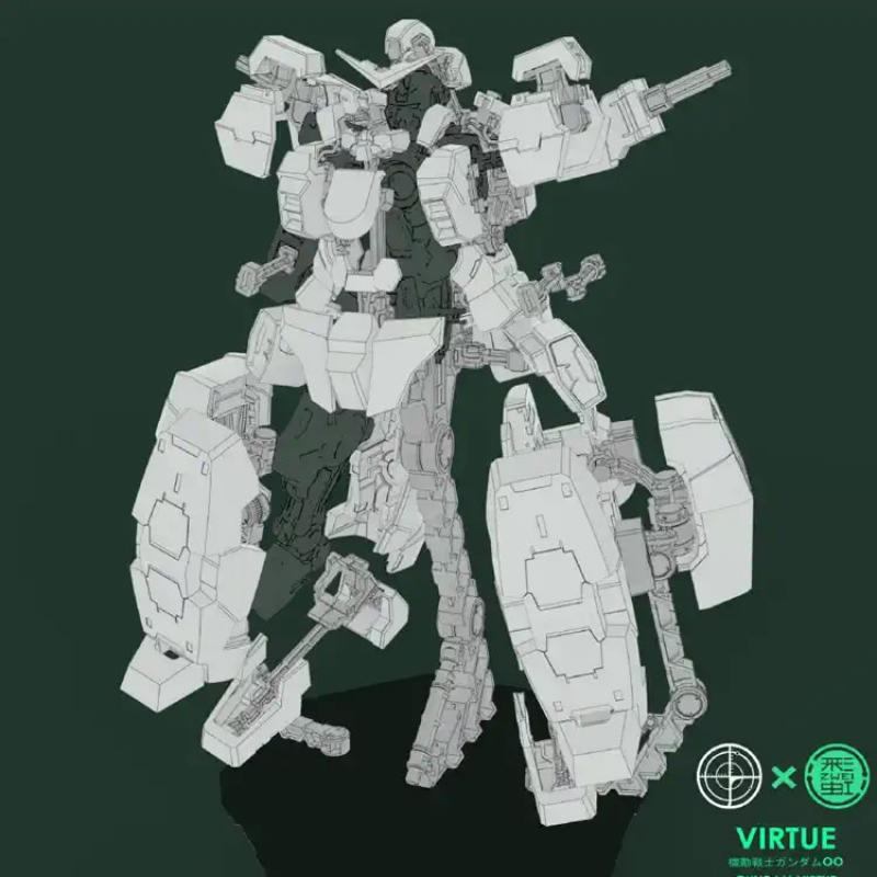[DIAN CHANG] MG 1/100 Virtue Gundam Armors Display Bracket Stand