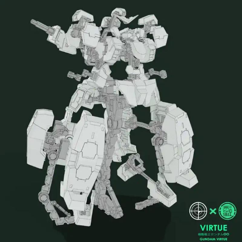 [DIAN CHANG] MG 1/100 Virtue Gundam Armors Display Bracket Stand