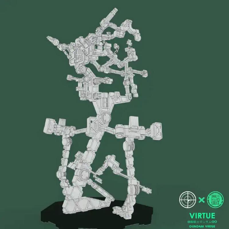 [DIAN CHANG] MG 1/100 Virtue Gundam Armors Display Bracket Stand